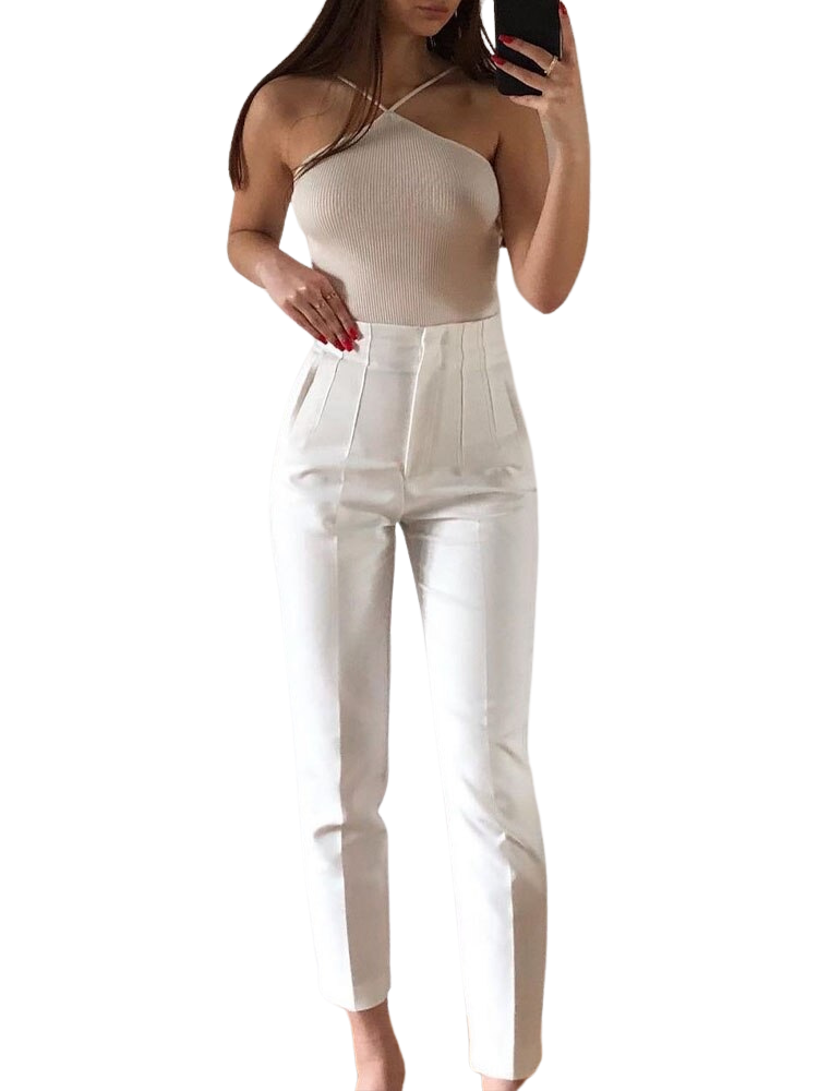 Calça Skinny Legging Vintage Cintura Alta