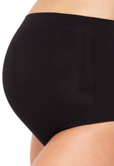 Calcinha Gestante Cintura Alta Preto