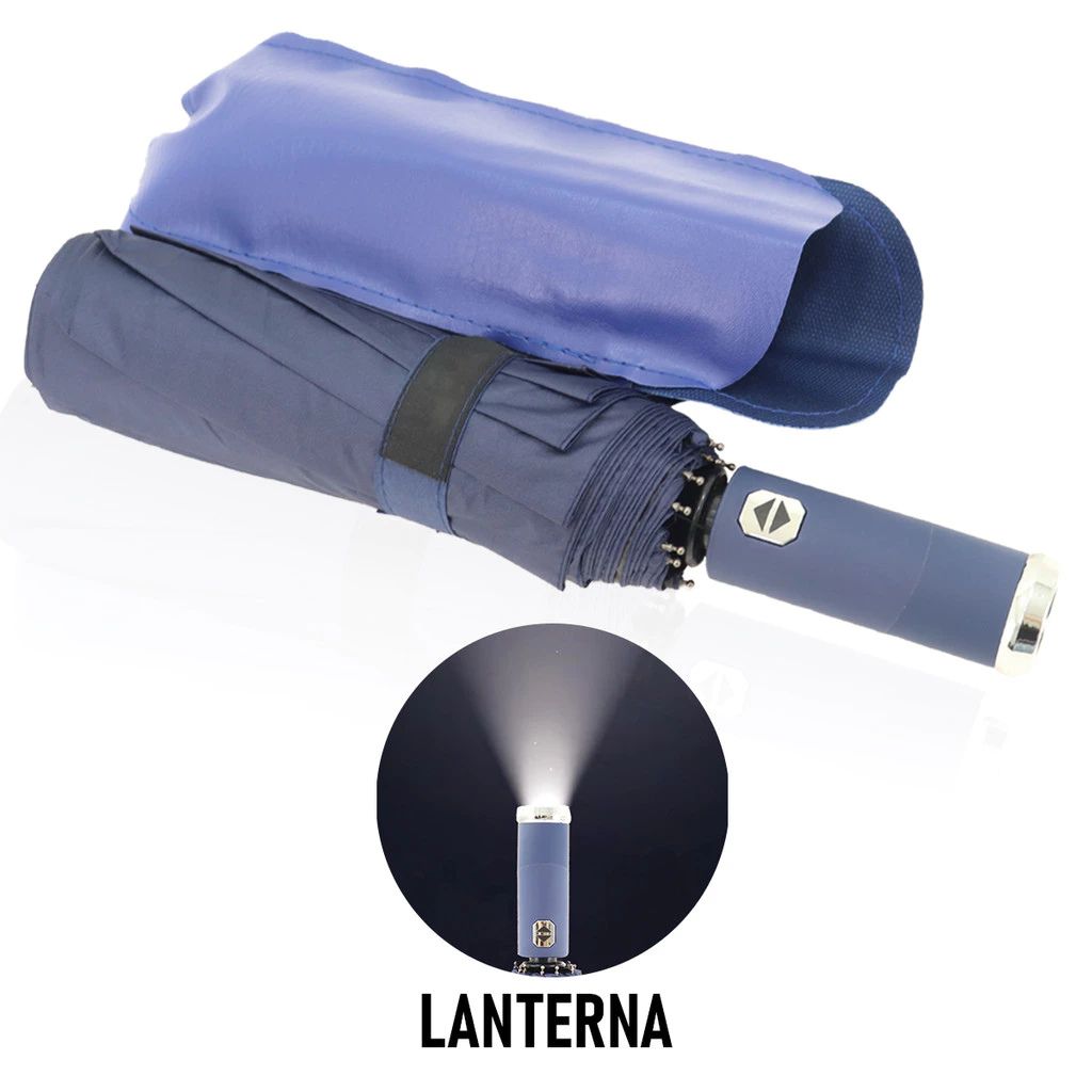 Guarda-Chuva com Lanterna Reforçado e Automático Thunder 116cm