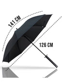 Guarda-Chuva Reforçado com Cabo Estilo Katana Ronin 141cm