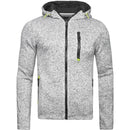 Casaco masculino com capuz e zíper