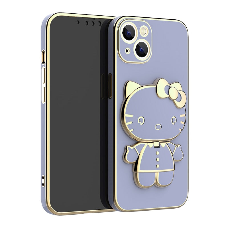 Case Hello Kitty com espelho Para iPhone