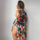 Biquini Floral & Saida de praia