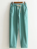 Calça de Linho cintura elástica