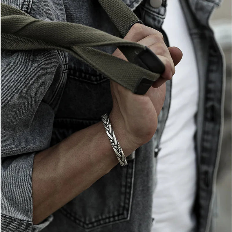 Bracelete em Prata 925 Masculina