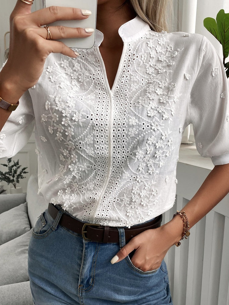 Blusa de Renda Sul Modas