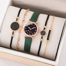 Relógio Feminino com pulseira e bracelete Roma