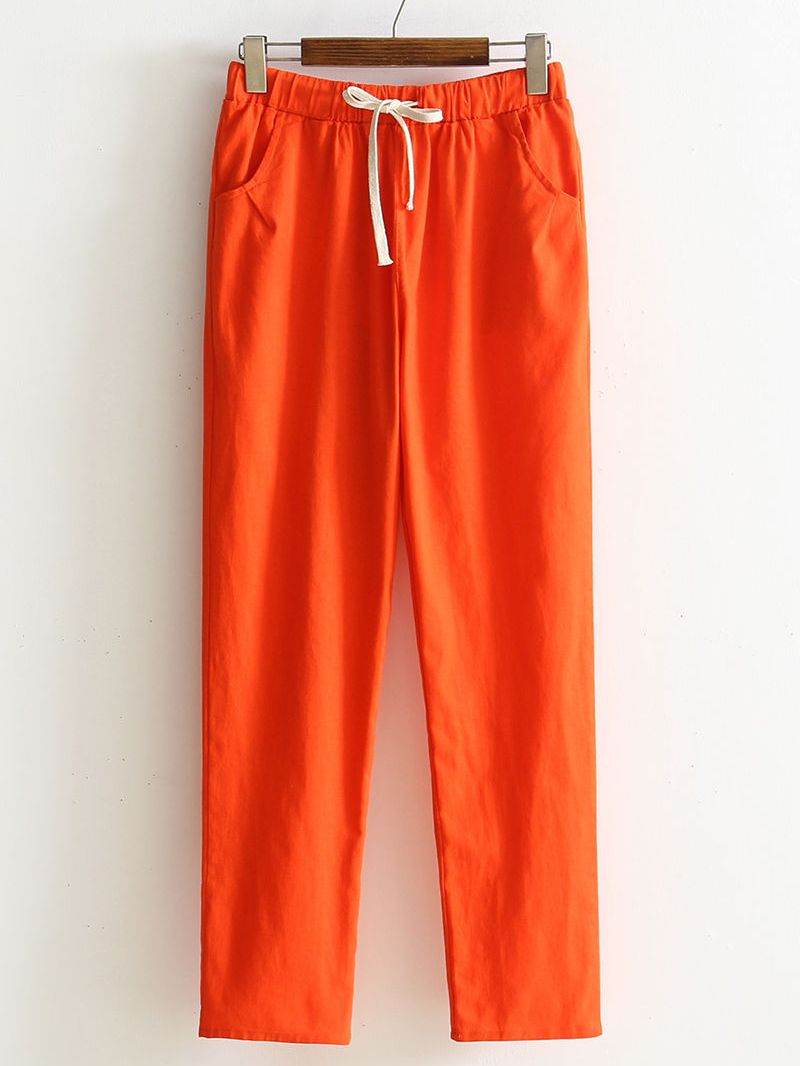 Calça de Linho cintura elástica