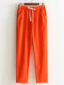 Calça de Linho cintura elástica