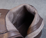 Bota de Couro Genuino de cano Alto