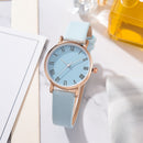 Relógio Feminino com pulseira e bracelete Roma