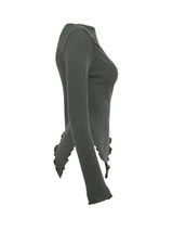 Blusa Assimétrica Feminina com Manga Comprida