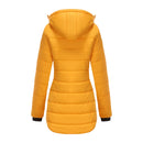 Casaco Feminino Sobretudo impermeável com capuz