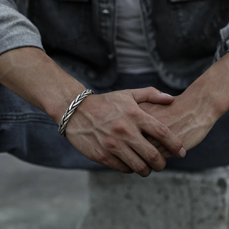 Bracelete em Prata 925 Masculina