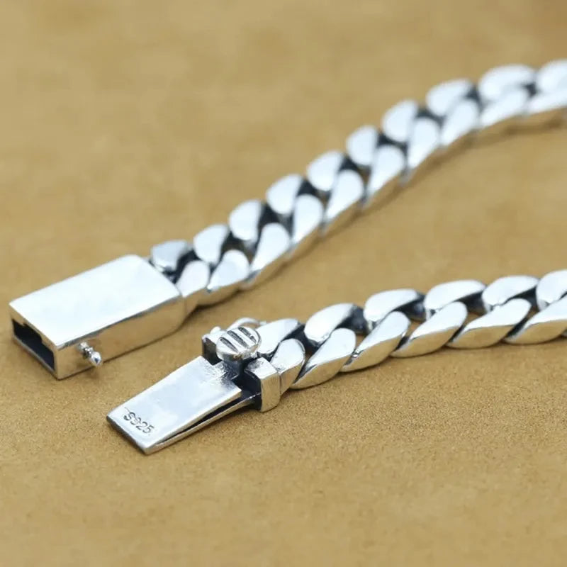Pulseira em Prata Masculina Grumet 7mm - Fecho Gaveta