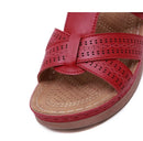 Sandália Feminina Aberta tipo plataforma