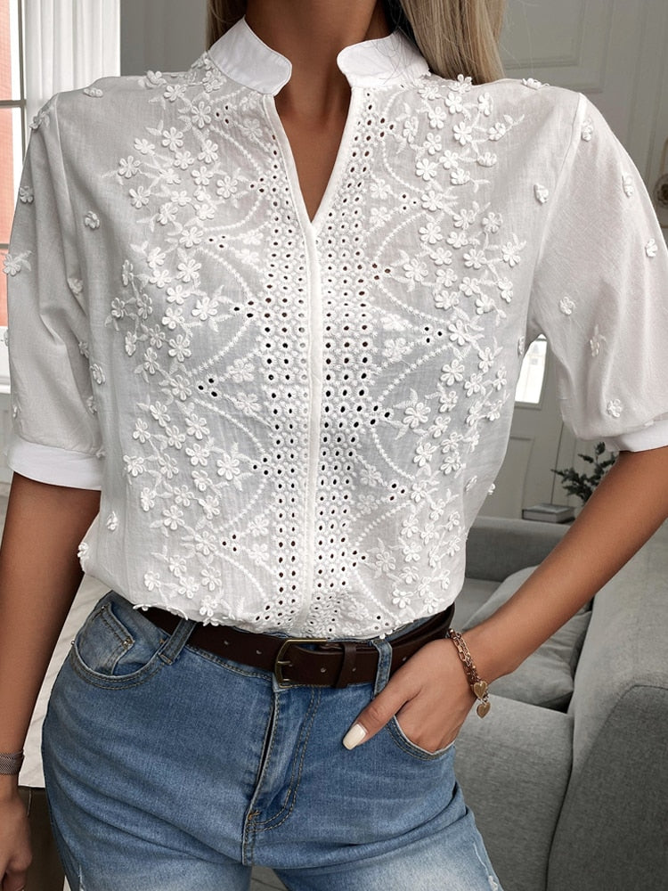 Blusa de Renda Sul Modas