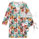 Biquini Floral & Saida de praia