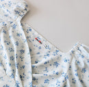 Vestido Floral com fenda lateral