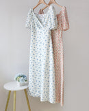 Vestido Floral com fenda lateral