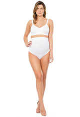 Calcinha Gestante Cintura Alta Branco