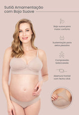 Sutiã Amamentação Com Bojo Suave Base