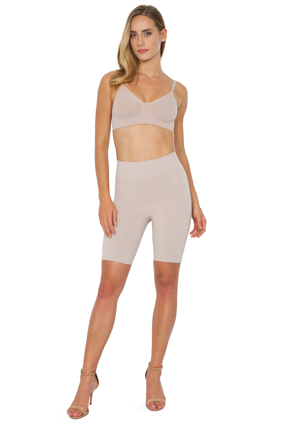 Bermuda Modeladora Cintura Alta Emana Ameniza Celulite Base