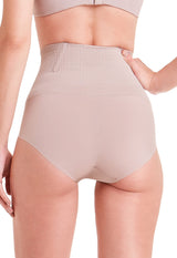 Calcinha Modeladora Cintura Alta Boxer Invisível Afina Cintura Cupuaçú