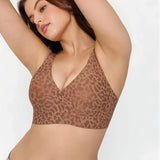 Sutiã de sustentação sem costura Leopardo