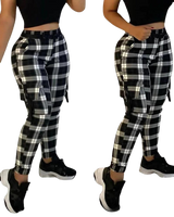 Calça Xadrez com bolsos