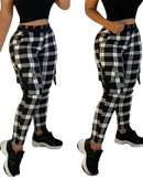 Calça Xadrez com bolsos