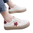 Tênis de sola grossa branca antiderrapante para mulheres