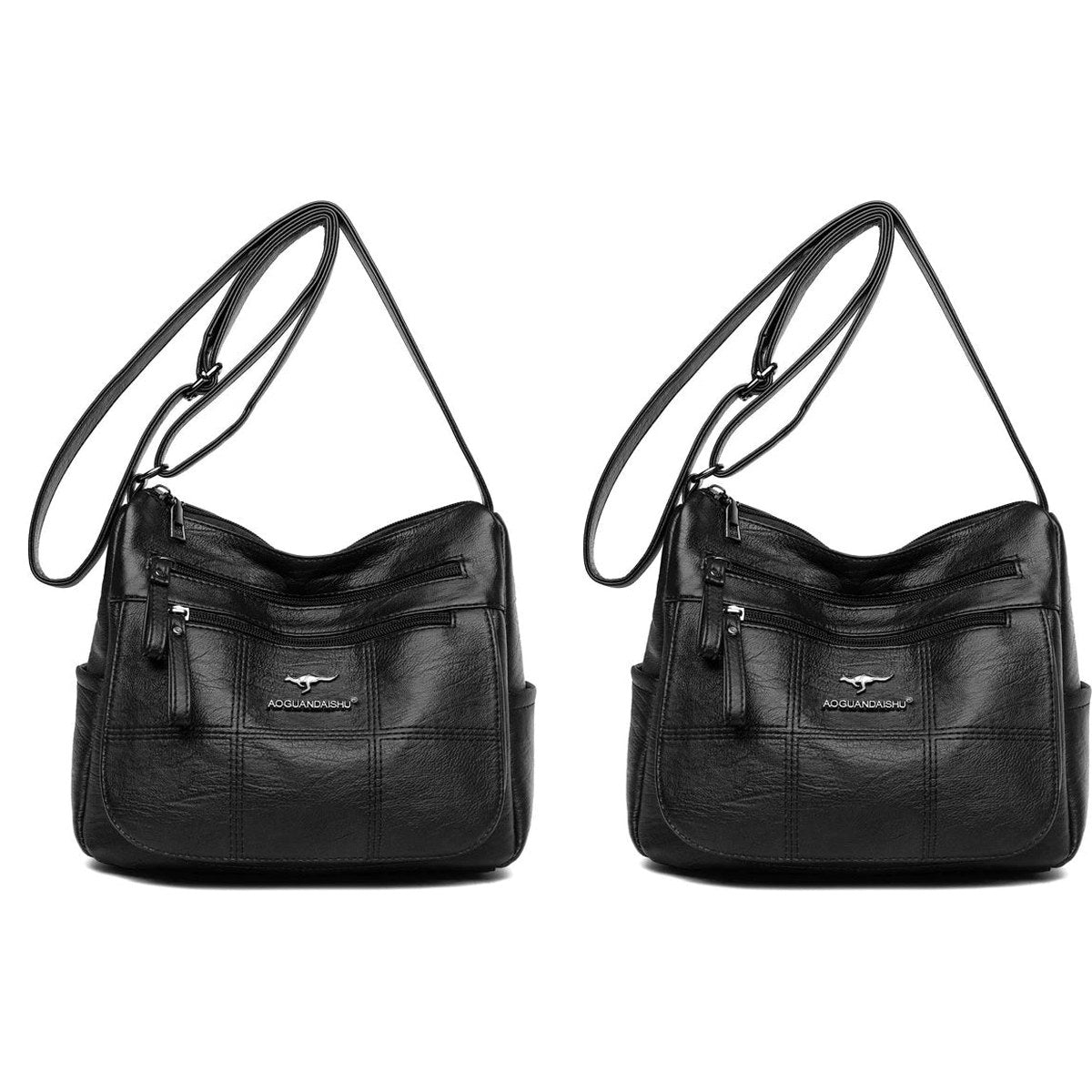 Kit com 2 bolsas Bali pretas