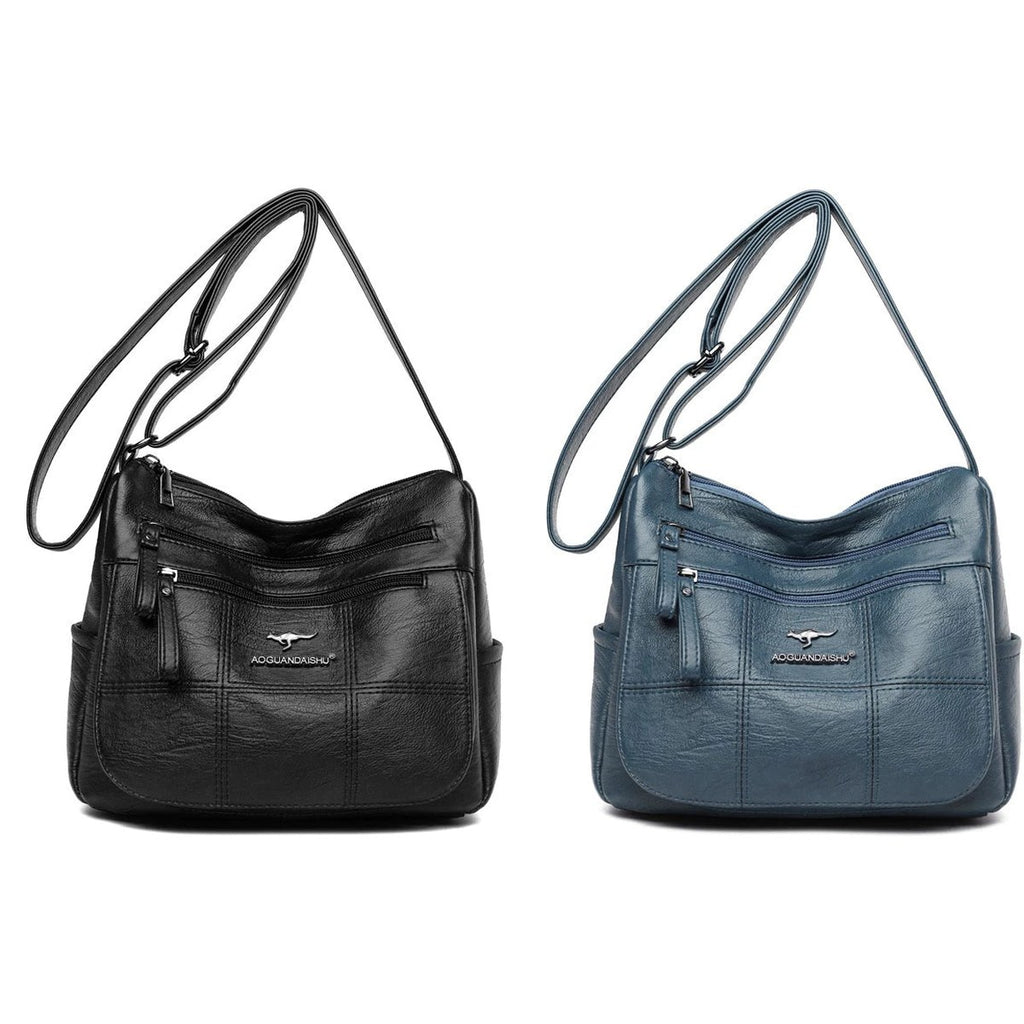 Kit com 2 bolsas Bali, uma preta e uma azul