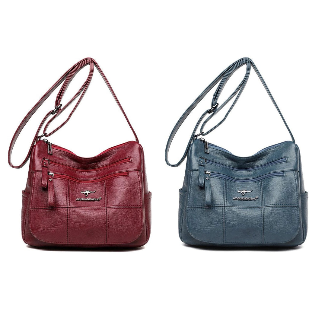 Kit com 2 bolsas Bali, uma vermelha e uma azul
