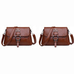 Kit com 2 bolsas clutch marrons