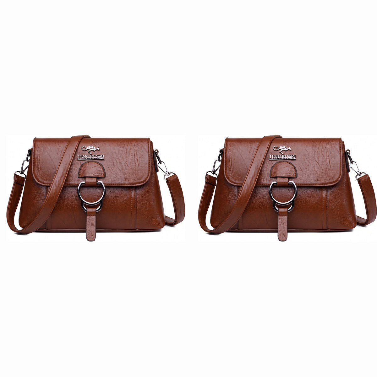 Kit com 2 bolsas clutch marrons