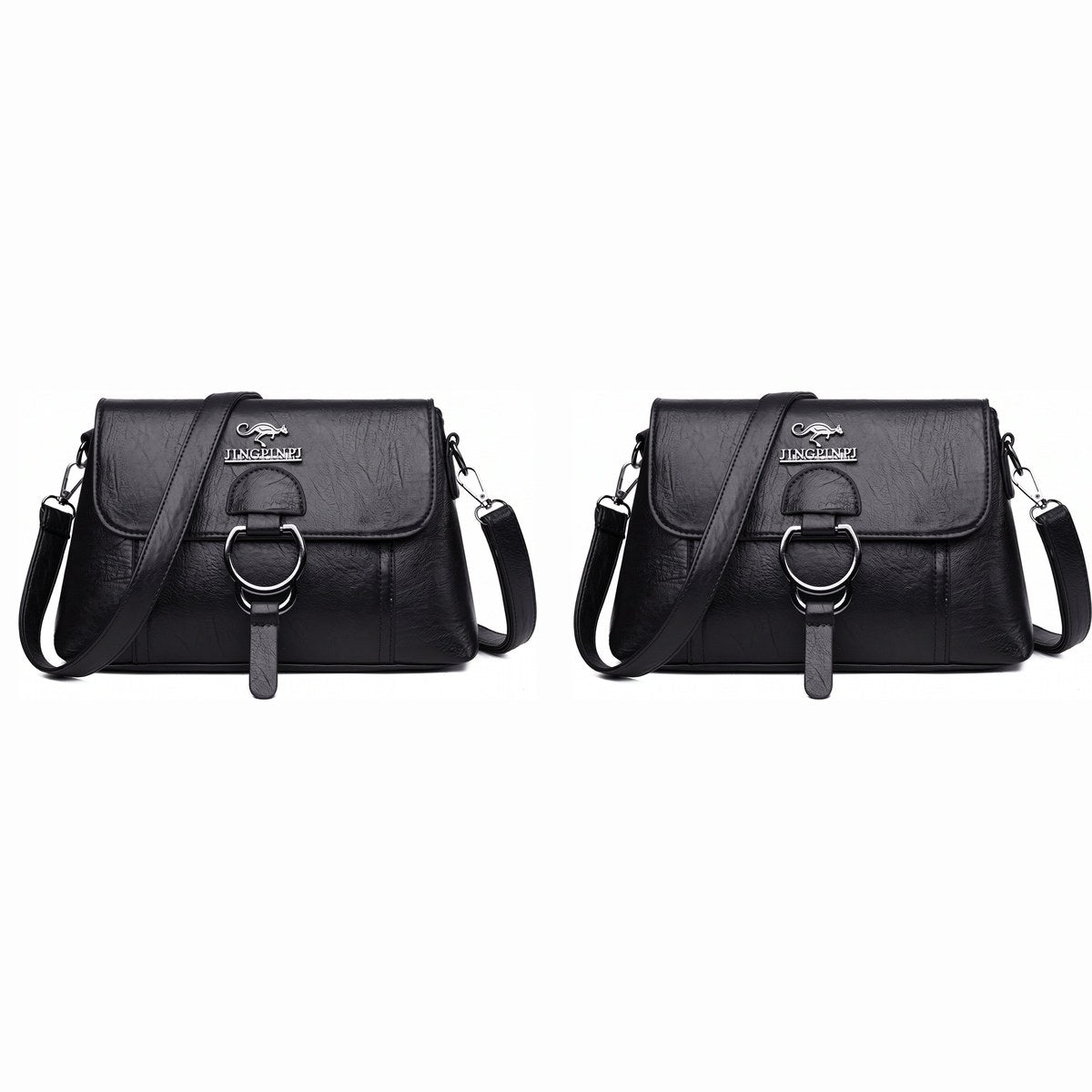 Kit com 2 bolsas clutch pretas