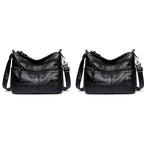 Kit com 2 bolsas crossbody pretas
