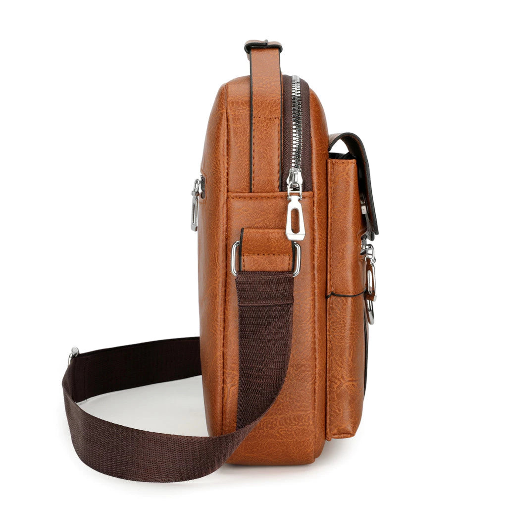 Bolsa Masculina Transversal Marrom