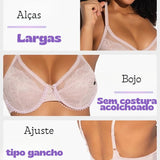Sutiã de Renda com Cobertura Total Minimizer