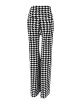 Calça Xadrez de cintura alta