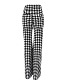 Calça Xadrez de cintura alta