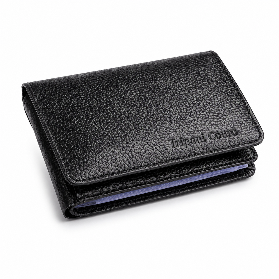 Carteira Masculina Couro Legitimo Premium com Caixa de Presente