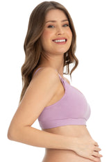 Sutiã Amamentação Sem Bojo Tecido Duplo Marshmallow