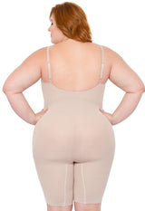 Body Modelador Macaquinho Sem Bojo Reduz Atrito Nas Coxas Base