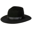 Chapéu Fedora de Feltro Clássico Aba Dura 7cm Preto