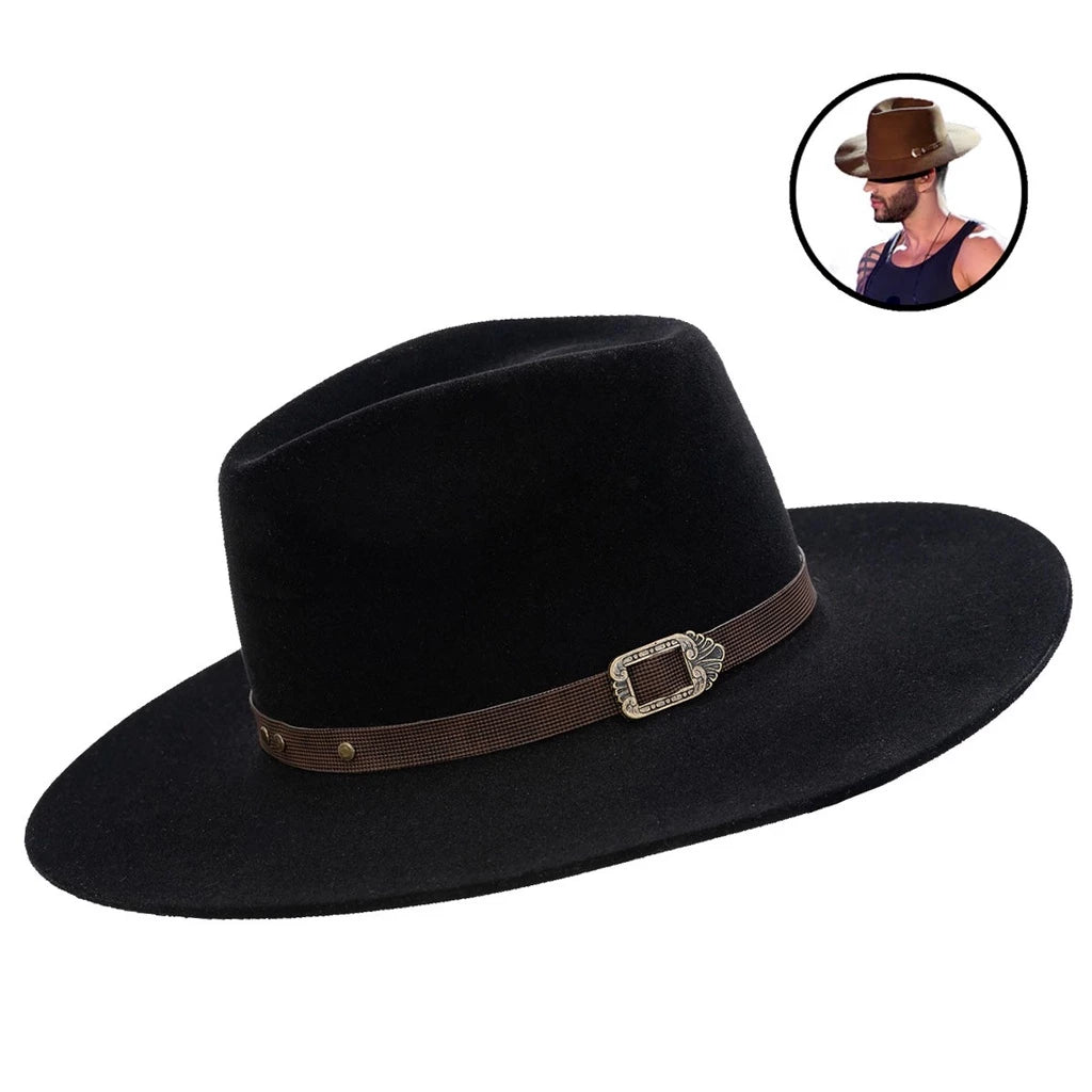 Chapéu Estilo Sertanejo Aba 9cm
