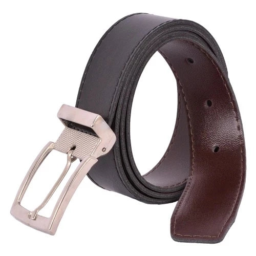 Cinto Masculino de Couro Dupla Face Kit com 2
