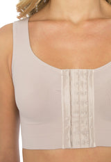 Sutiã Modelador Sustentação Regata Sem Bojo Abertura Frontal Valoriza Os Seios Base